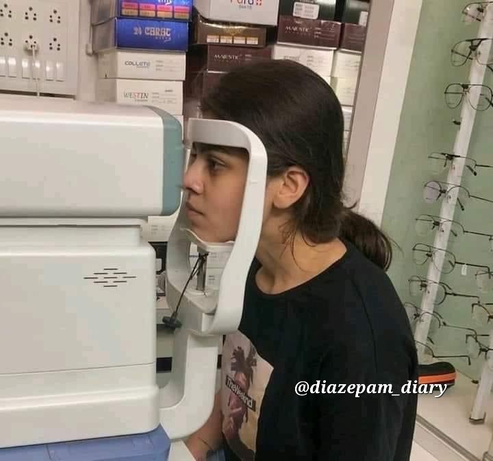 Getting my eyes checked because I cannot see chill life after taking Ophthalm