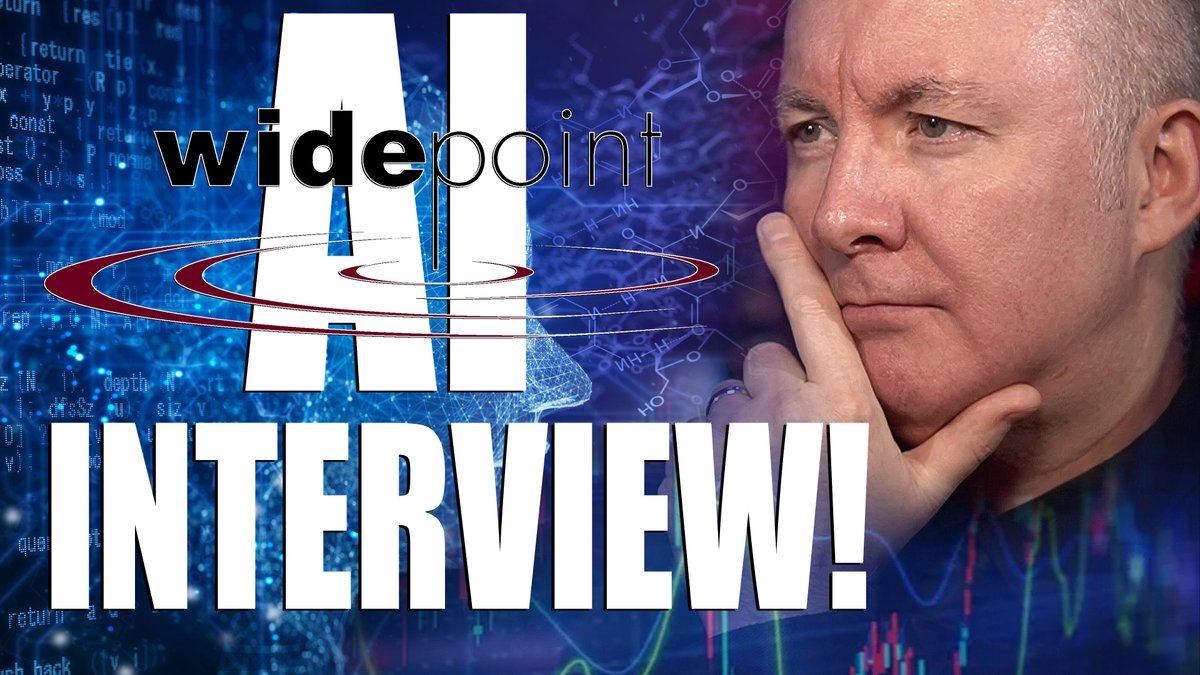 MartynInvestor's tweet photo. $WYY $NVDA
WYY Stock - WidePoint
LIVE CEO Interview - AI SECRETS!
LIVE NOW
https://t.co/DIKz8lDhdg
#WYY #Widepoint #NVDA #Nvidia #MartynLucasInvestor https://t.co/Dr18oNnxQm