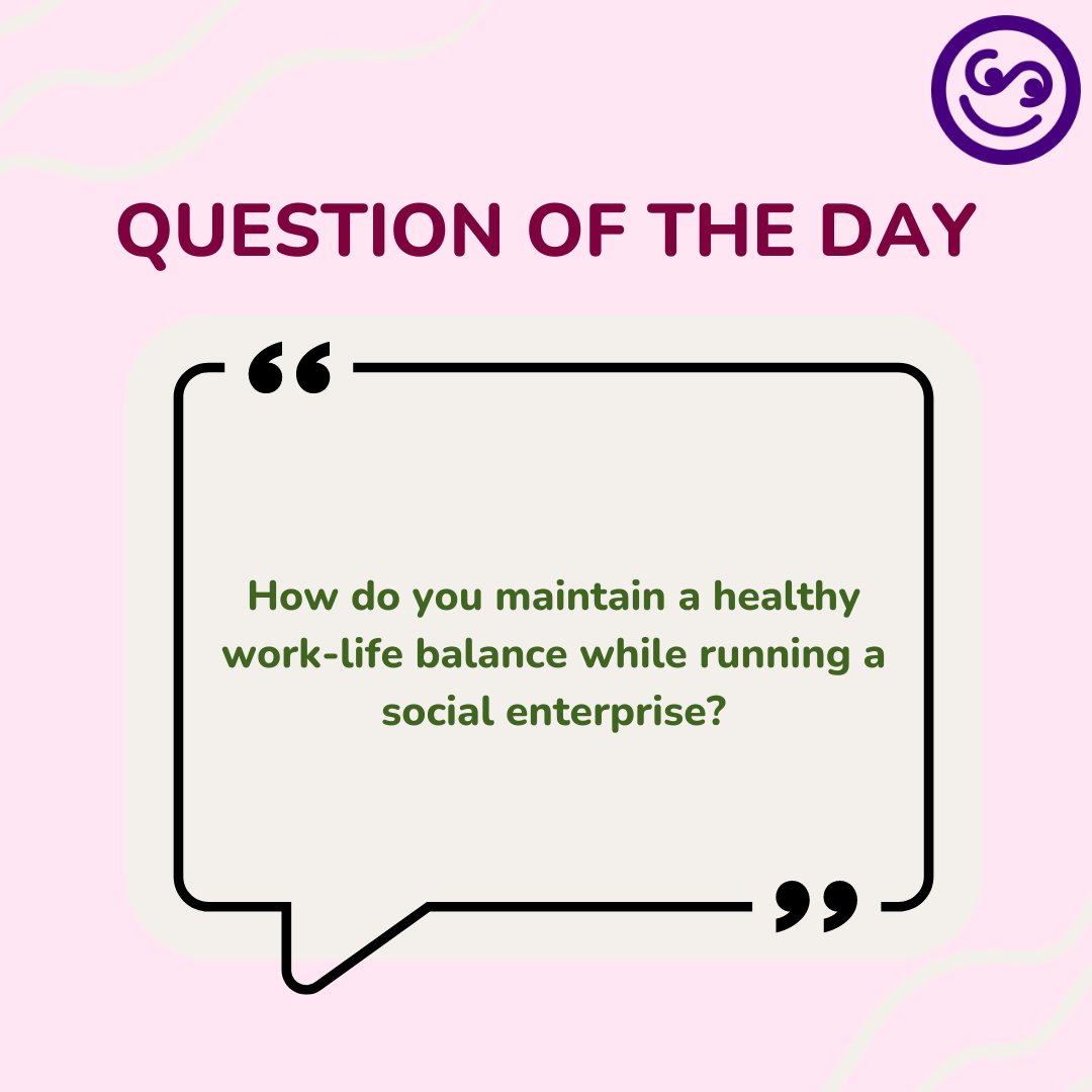 How do you maintain a healthy work-life balance while running a social enterprise?

#WorkLifeBalance #HealthyBalance #SocialEnterpriseLife #EntrepreneurLife #SustainableWork #WellnessAtWork #BalanceForBetter #MindfulLeadership #HealthyEntrepreneur #WorkAndWellness