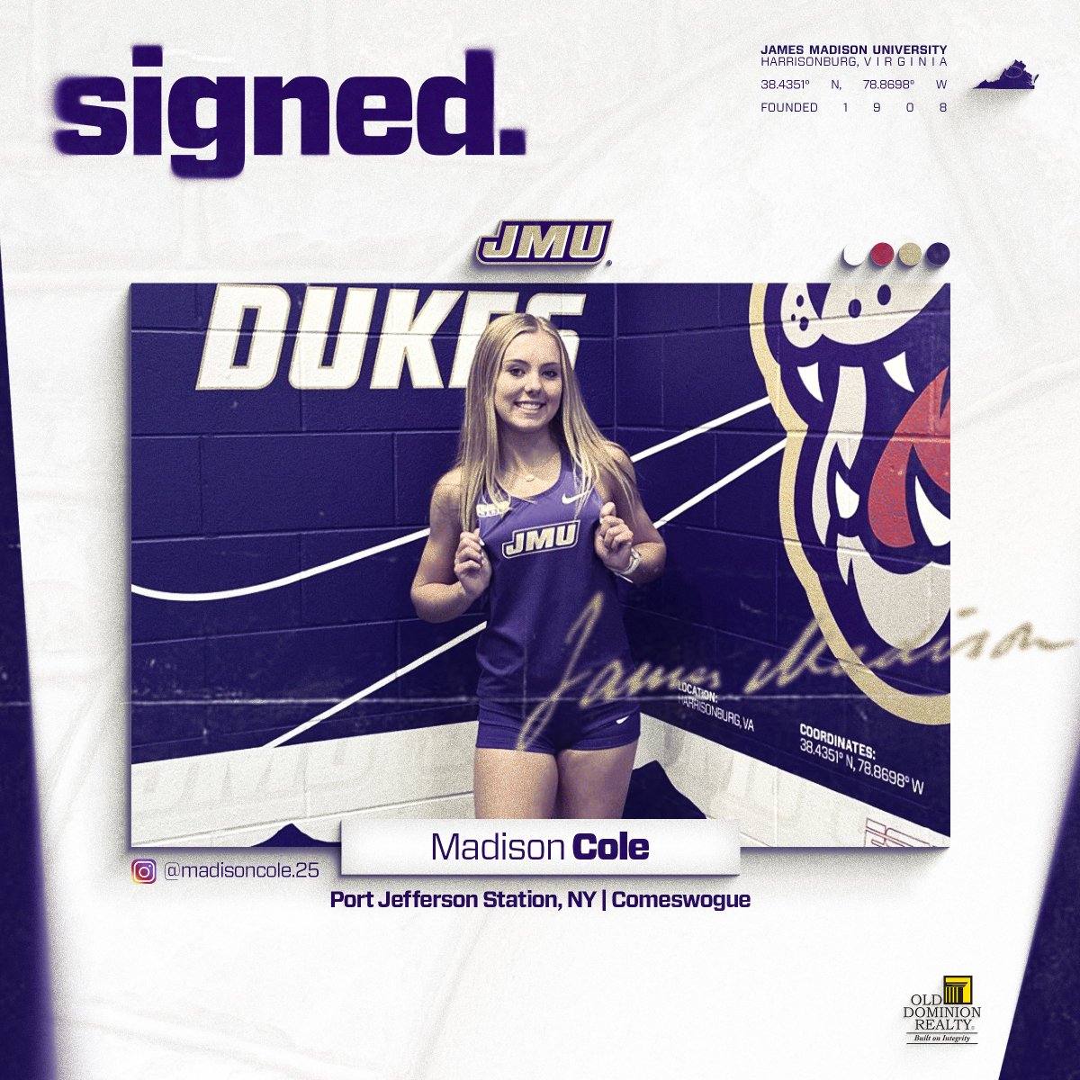 Happy to have Madison Cole on board with us for the fall! 🚉

#GoDukes