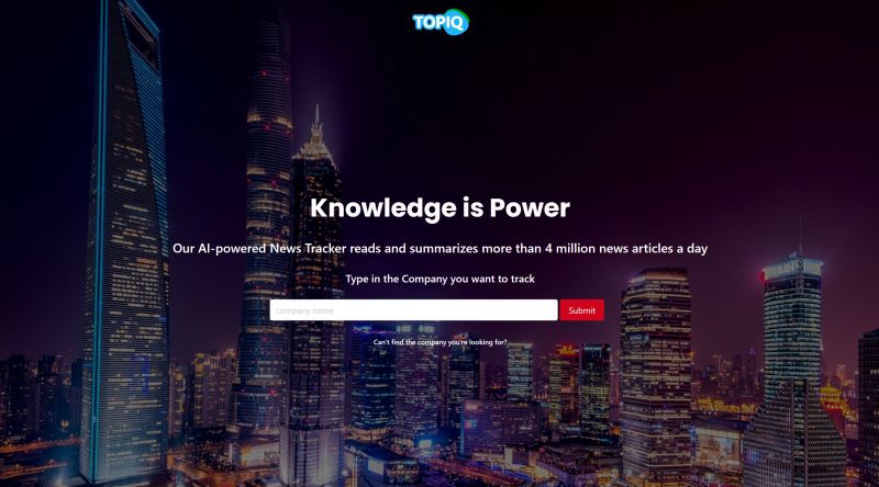 Drowning in news about the companies you track? 🤔 Topiq throws you a life vest! 😎 Ever feel overwhelmed by the constant news cycle, especially when it comes to following multiple companies? Topiq is here to be your superhero! ‍♀️ This innovative AI-powered platform tracks