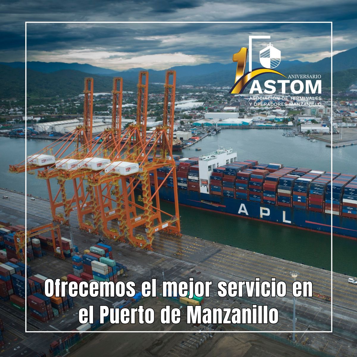 astom_mx's tweet photo. A un año de nuestra creación como asociación, nuestras empresas asociadas se distinguen por ofrecer el mejor servicio en el Puerto de Manzanillo.

#SomosASTOM #RedDeProgresoPortuario 

@ConteconMzoOf #CorporaciónMultimodal, @grupo_tap #HAZESA, #FRIMAN, @_OCUPA @ssamexico_ https://t.co/WuW14r14z6