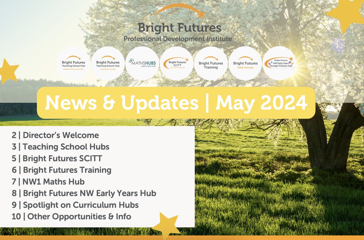 Our latest Professional Development Newsletter has landed! Grab a brew and have a read of all the latest information and upcoming events! 💫 bright-futures.co.uk/professional-d…