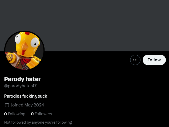 PizzyCandy's tweet image. //Guys back it up,,. a 0 follower account is reporting parodies,. SIIIGHHHH.,,