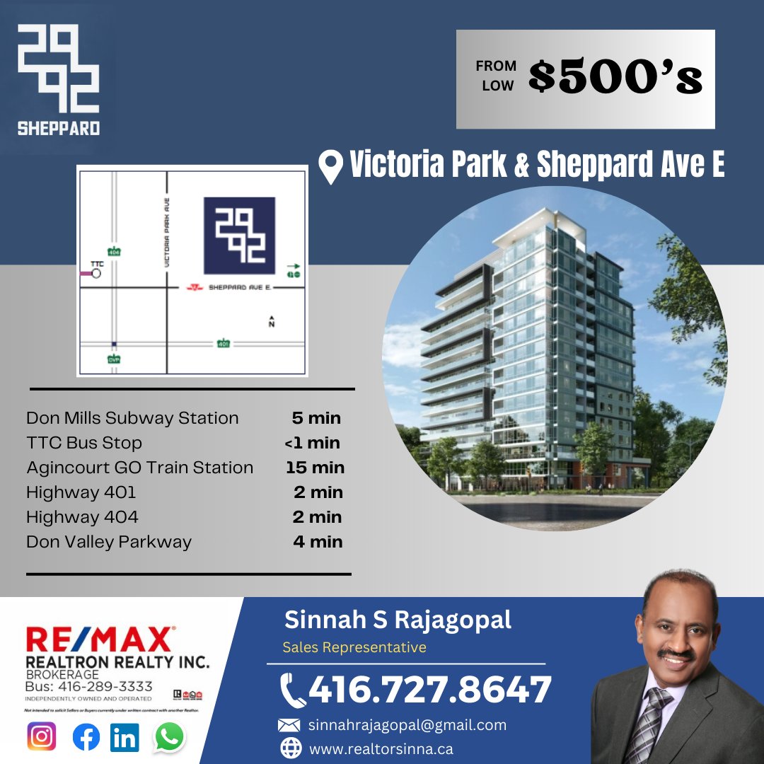 RealtorSinna's tweet image. #2992Sheppard #PlatinumAccess #condo #CondoLiving #CondoLivingStyle #Home #NewHomes #DreamHome #Preconstruction #Property #Investment #RealEstate #TTC #GTA #torontocondos #condoliving #condoinvestements #condosintoronto #95developments #sinnahrajagopal