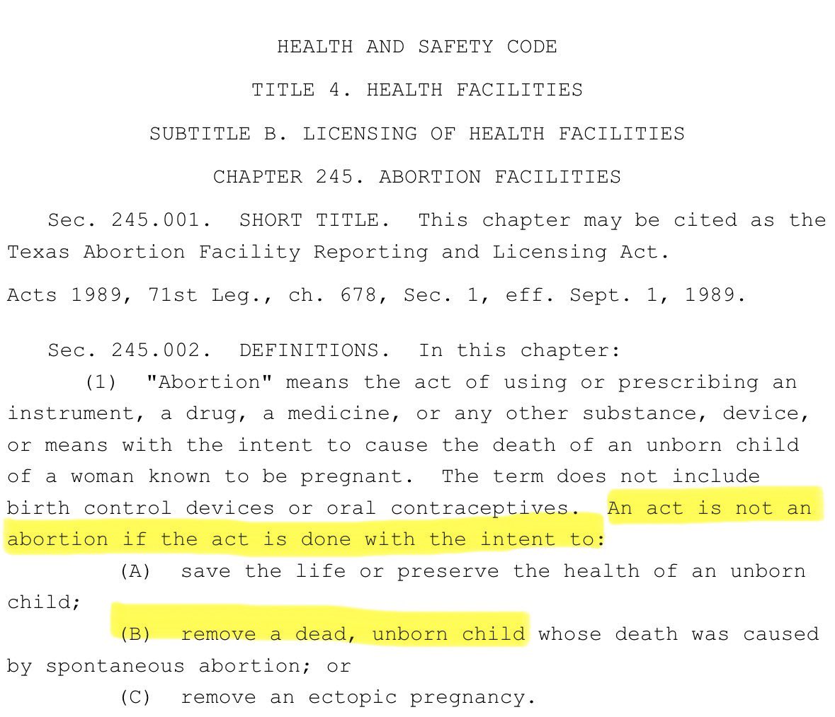 Prolife_Sam's tweet image. “NO ONE SHOULD BE FORCED TO CARRY A DEAD BABY.”

Right. We agree. Which is why no one is trying to force women to carry dead babies. Read the law, touch grass 🌱