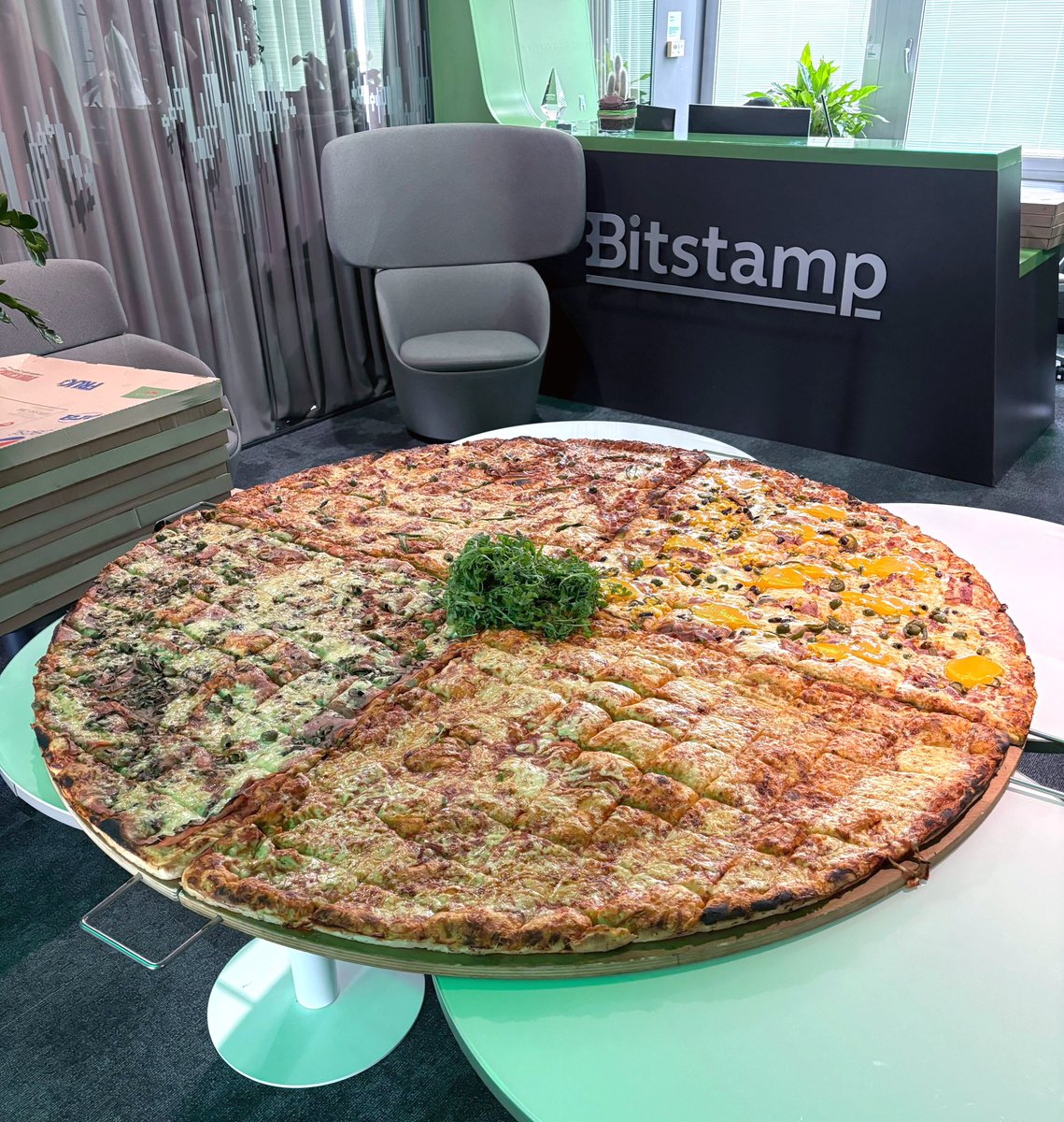 Bitstamp's tweet image. Satoshi Nakamoto would approve! 😋