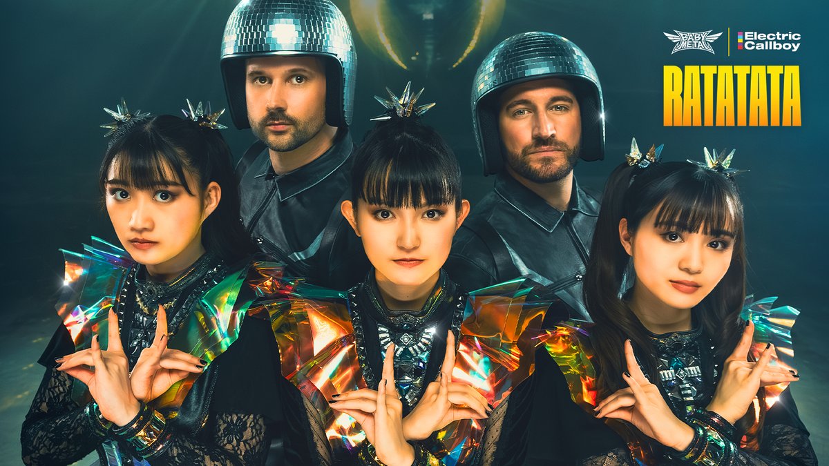 BABYMETAL & ELECTRIC CALLBOY NEW SINGLE “RATATATA” Out Now🪩Worldwide!! Music Video will also be premiered 🎧Stream the new single “RATATATA” now babymetal-electriccallboy.lnk.to/RATATATA ❤️‍🔥RATATATA (OFFICIAL VIDEO) youtu.be/EDnIEWyVIlE #BABYMETAL #ELECTRICCALLBOY @ElectricCallboy #RATATATA