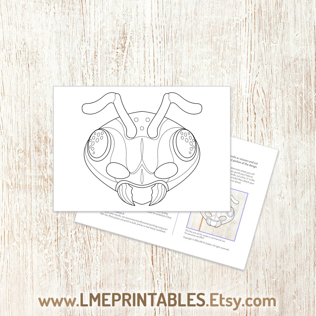 lmeprintables's tweet photo. Ant Coloring Mask Printable Insect Bug Carnival Halloween Animal Costume Party Paper Woodland Photo Booth Games Craft Forest Ideas Birthday https://t.co/cmrTx20z0S via @Etsy #antmask #antcostume #coloringpartyideas #classroomideas #papermask #coloringgames #papercraftsforkids https://t.co/26ItUUKNjF