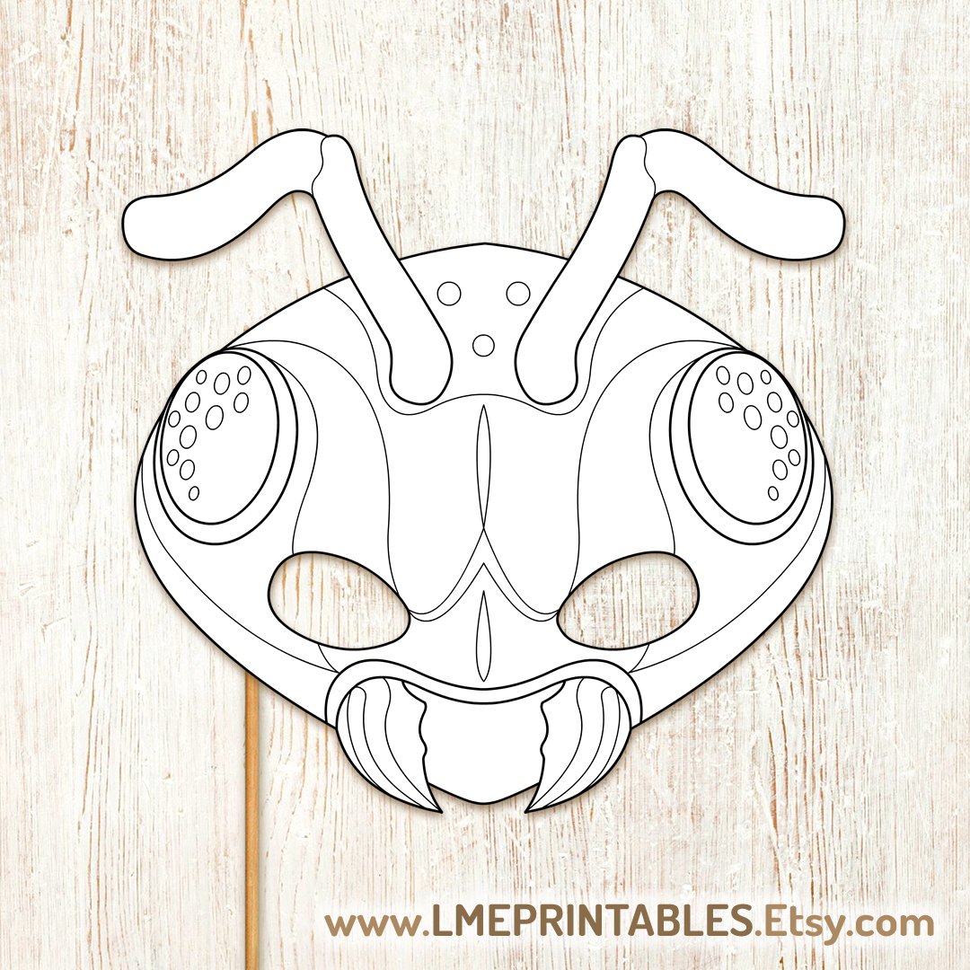 lmeprintables's tweet photo. Ant Coloring Mask Printable Insect Bug Carnival Halloween Animal Costume Party Paper Woodland Photo Booth Games Craft Forest Ideas Birthday https://t.co/cmrTx20z0S via @Etsy #antmask #antcostume #coloringpartyideas #classroomideas #papermask #coloringgames #papercraftsforkids https://t.co/26ItUUKNjF