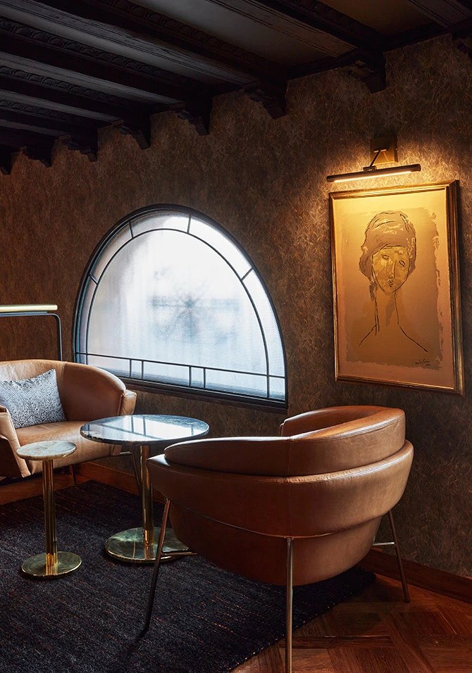 Prohibition-era grandeur with a contemporary Colombian flair

—Boulevardier Bar at the Casa Medina Four Seasons, by KDF Arquitectura. Bogotá, Colombia.