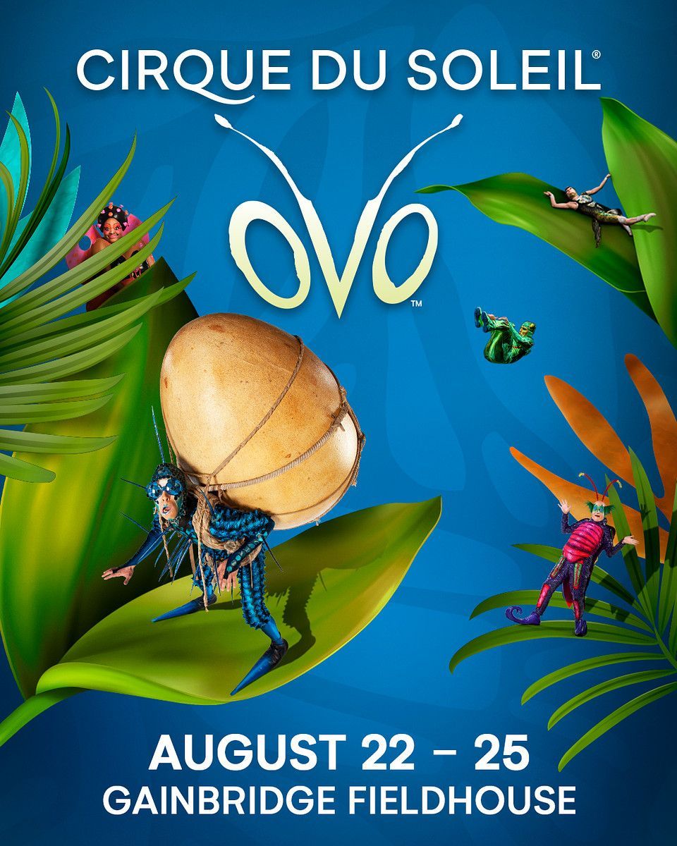 In 3 months a buzzing @Cirque du Soleil spectacular is coming to Gainbridge Fieldhouse!🪲 Get your tickets for OVO here ➡️ bit.ly/4bt55cd