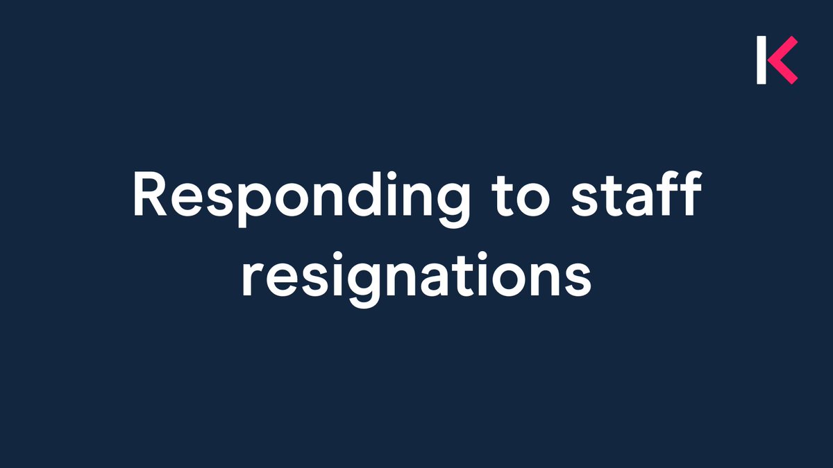 The next deadline for teacher resignations is 31 May 2024 ⏰ Find out what you're required to do when handling a resignation from a member of staff, and download our template letter to help you put your response in writing: key.sc/staffresignati…