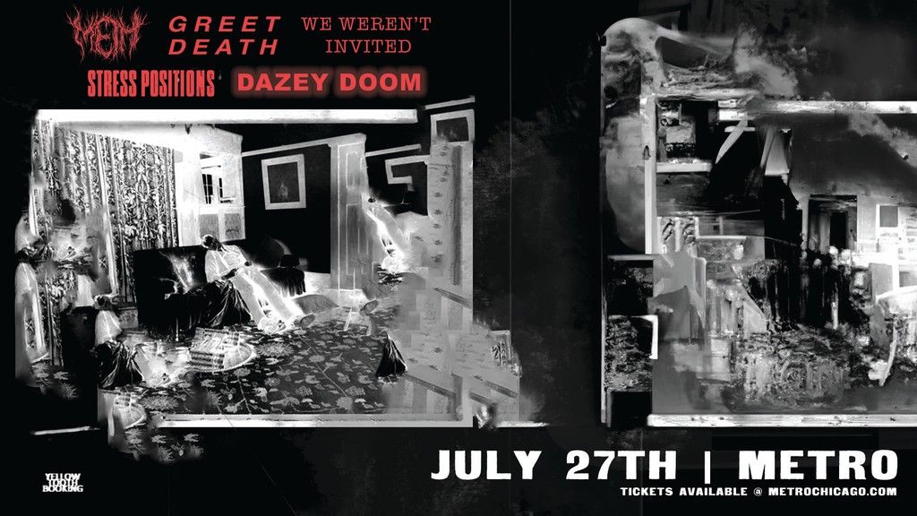 We’ve got a wild five-band bill coming at you fast 7/27:

<a href="/meth_band/">meth.</a> • <a href="/deathbois/">Greet Death</a> • <a href="/wwi_band/">We Weren’t Invited</a> • Stress Positions • <a href="/dazedxdoomed/">dazey doom</a> 🔥🔥🔥🔥🔥

Presale password in our newsletter today! Sign up ASAP before tickets sell out on Friday ⇢ bit.ly/meth_0727