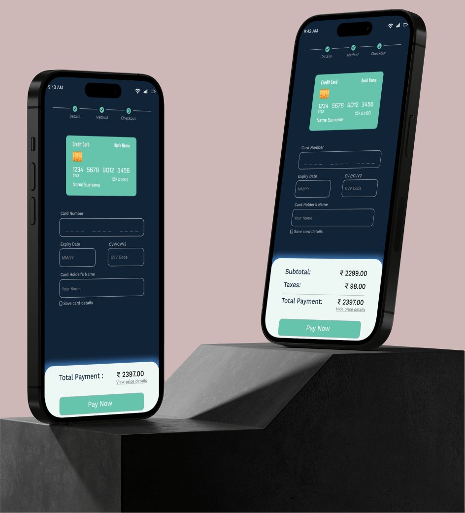 Day - 2 (Daily UI Challenge) (22/05/2024) 
Challenge: Create a credit card checkout form
Inspirations:
 Wireframe: 
1. dribbble.com/shots/18622116…, 
2. dribbble.com/shots/22441152…, 
3. dribbble.com/shots/15802143…

Color Palette: @_groww

#DailyUI