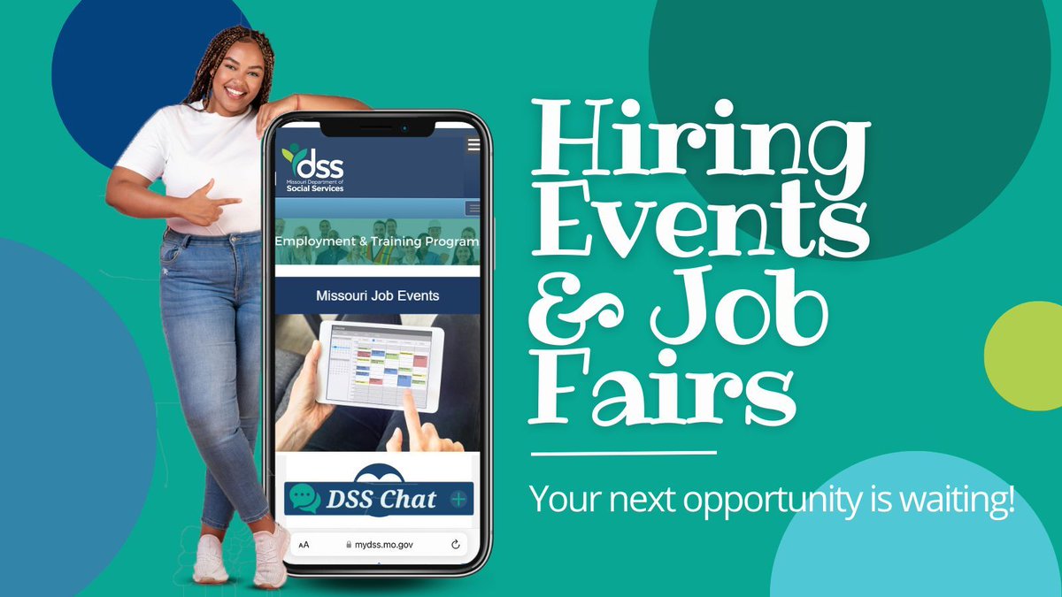 DSS_Missouri's tweet image. Are you looking for a job? Check out our Missouri Job Events calendar, at buff.ly/3z3ICCb 
#MissouriJobs | #MOWorkforce | #MoJobEvents