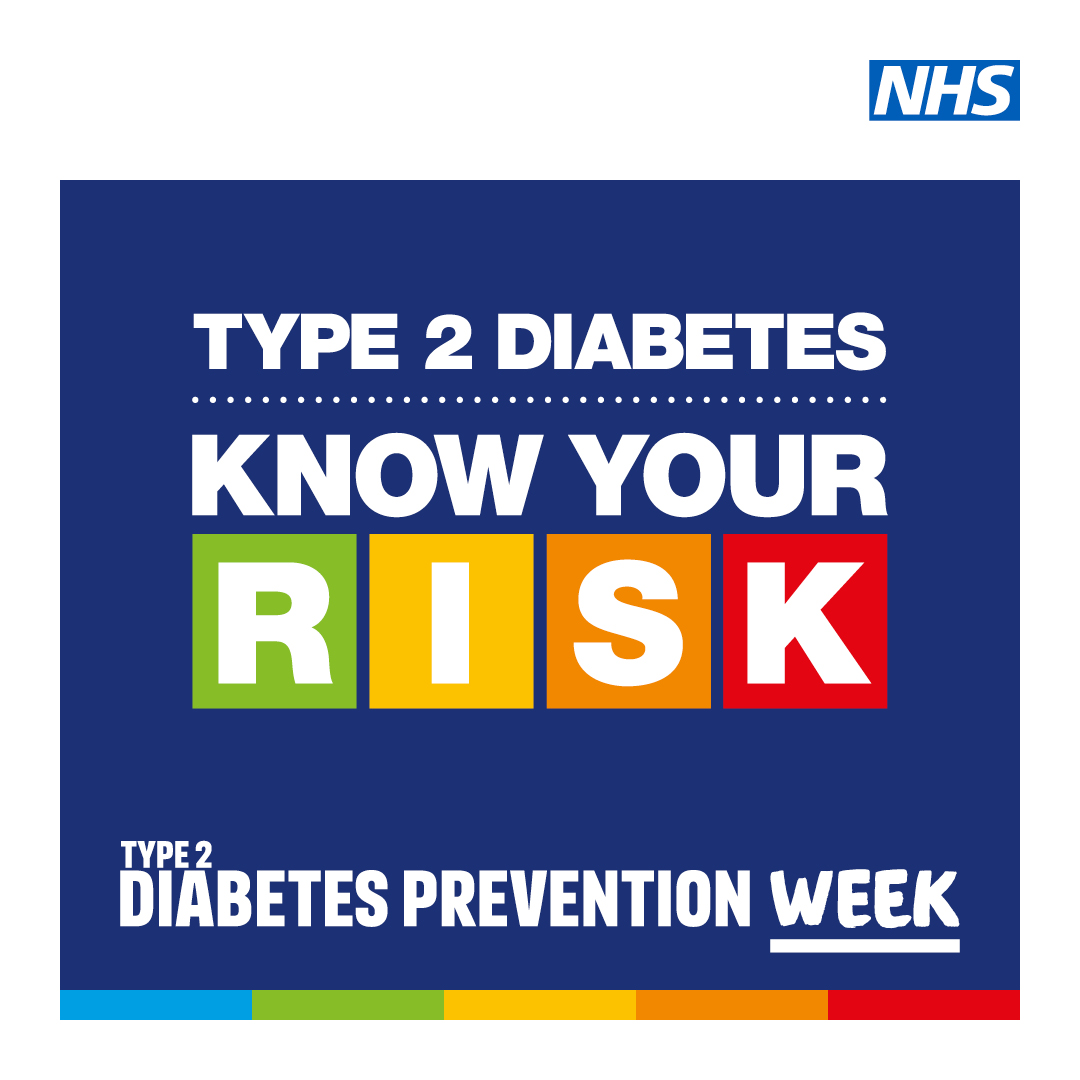 Type 2 diabetes can lead to serious health complications if left untreated. 

Your patients can find out their risk using the @DiabetesUK online risk tool. It only takes two minutes. #teamCNO #Type2DiabetesPreventionWeek 

👉 riskscore.diabetes.org.uk