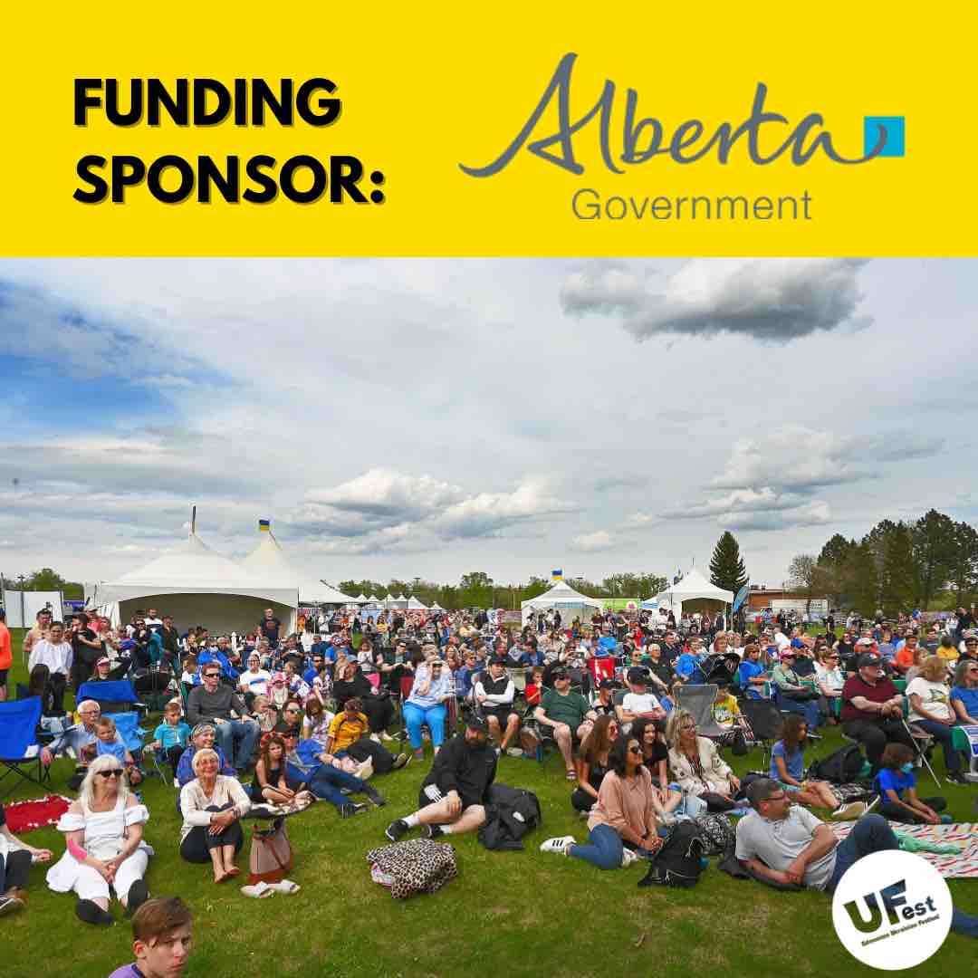 Introducing one of our funding sponsors, the Government of Alberta! Thank you for supporting #UFestYEG 🇺🇦 

#UFest #UFest2024 #YEGEvents #Yeg #yegfestival #yegsponsors #abgovernment 
#abculture