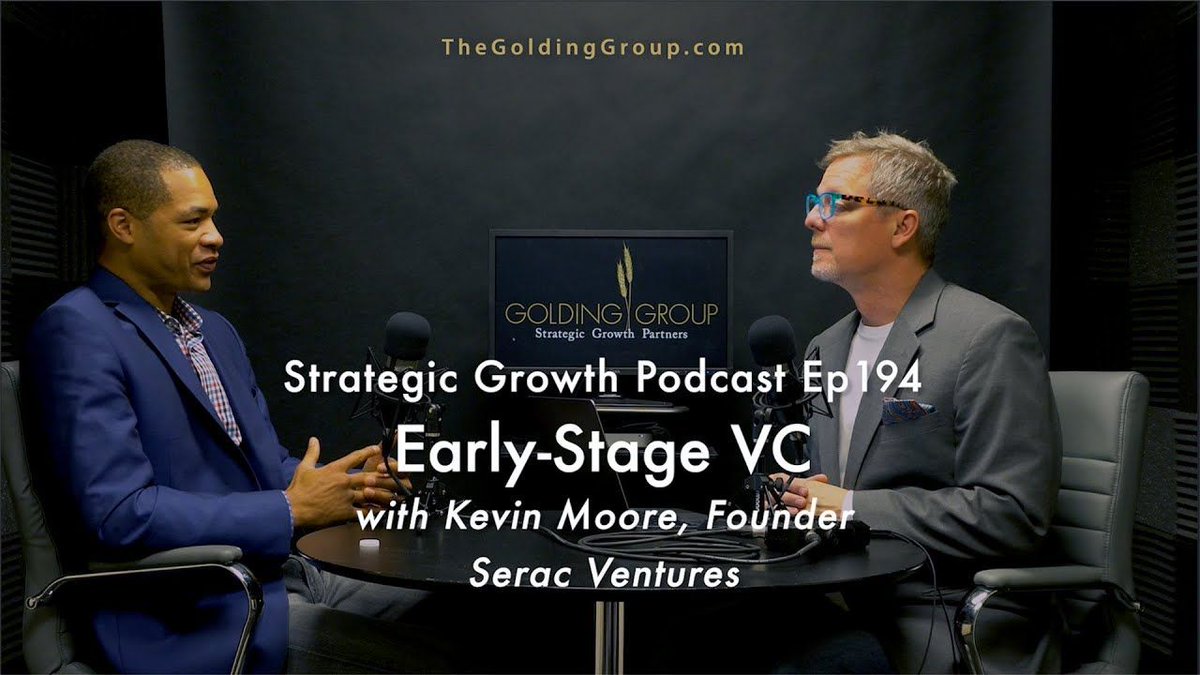 Early-Stage VC with Kevin Moore, Founder of @SeracVentures - Strategic Growth Podcast Ep194 via @YouTube youtube.com/watch?v=65Ex8X… Our special guest Kevin Moore has over 16 years of experience in finance and private markets investing.