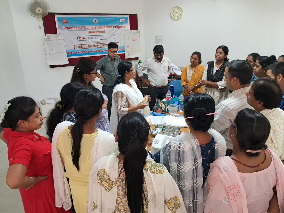 3 days State Dakshata TOT held from 20th to 22nd May 2024. The objective of the training is to empower service providers for improved maternal and new born care during institutional deliveries, thus strengthening quality of care during intrapartum and immediate postpartum period.