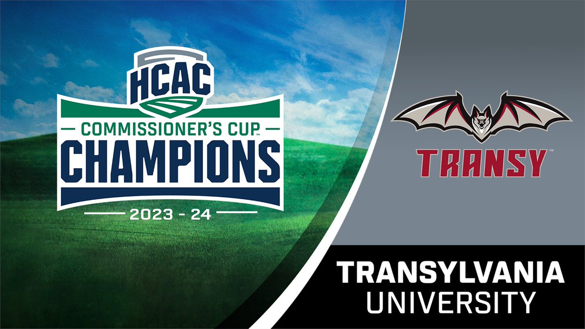HCAC | 2023-24 Commissioner's Cup Champion Congrats to @TransySports on winning the 2022-23 HCAC Commissioner's Cup! Full Release: tinyurl.com/ywzph2yc #TheHeartofD3 | #WhyD3
