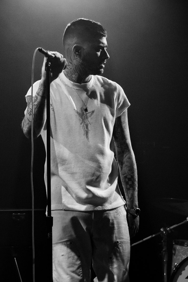 This is probably my favorite photo from Zayn’s performance on Fallon. It’s a moment from the very end of taping, from first and only take we did — and one of the last frames I made. The pose of looking off and the dramatic lighting felt fitting for this song.