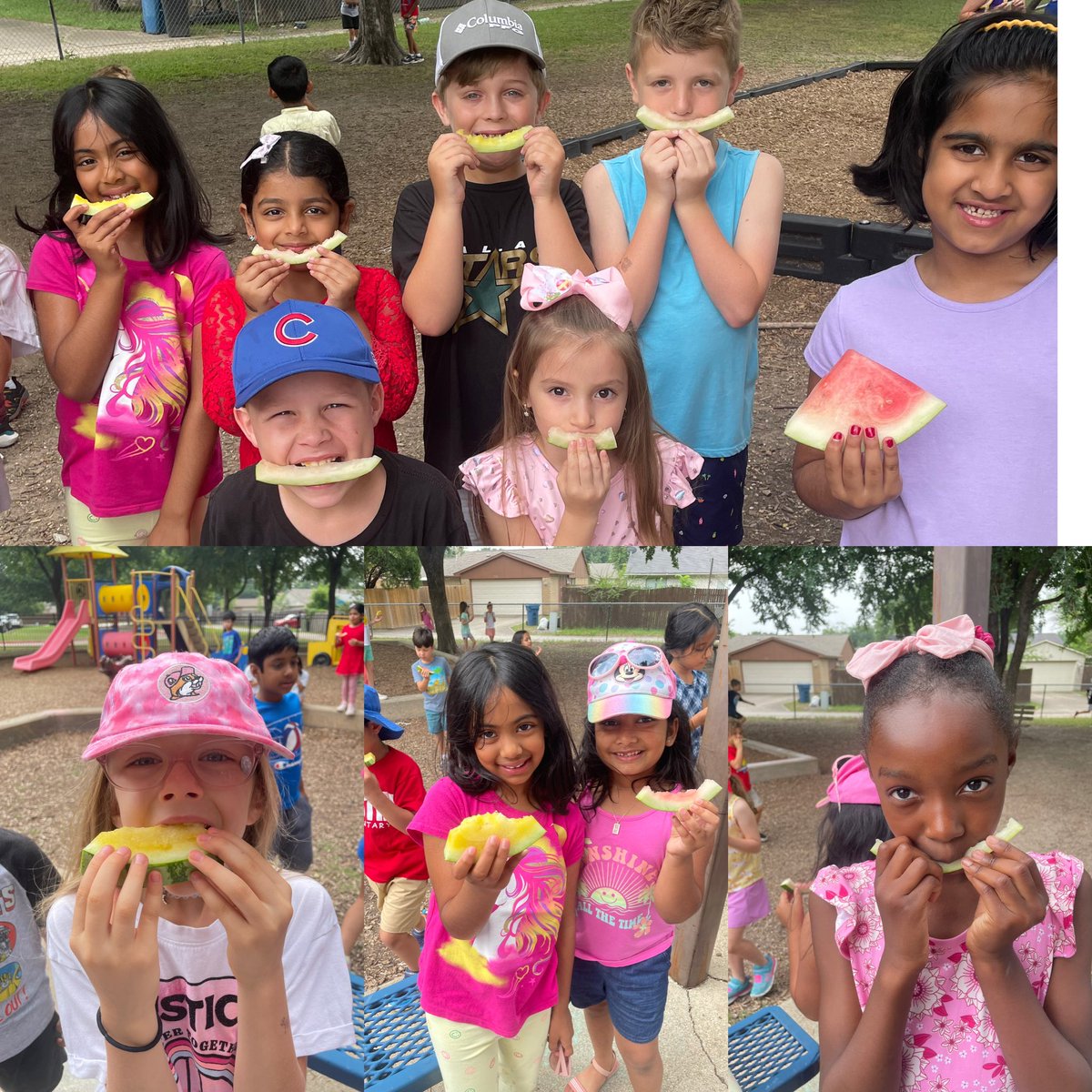 “Beach day” with watermelon!! The countdown is on - 1.5 more days until summer!!🏖️
