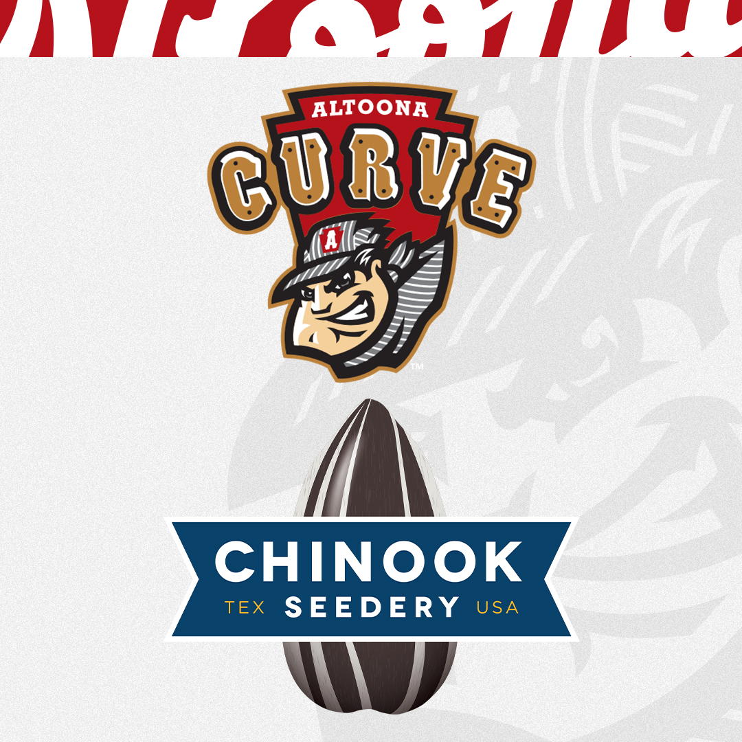 The official sunflower seed provider of the Altoona Curve 🤝 @ChinookSeedery