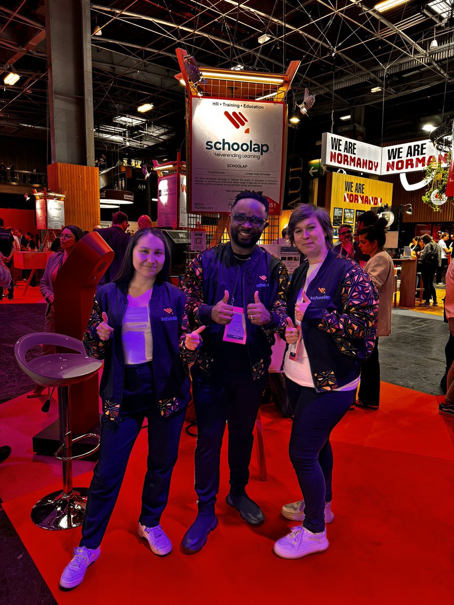 Jour J. L’équipe SCHOOLAP déjà présente à #Vivatech  ! Nous serons heureux de vous recevoir sur notre stand D51-006! #edtech #education #Innovation [ @KanikShiapa ] @SCHOOLAP_ une longueur d’avance 🔥