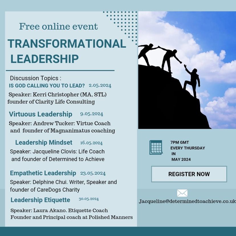 I'll be discussing the difference between transactional and transformational leadership tomorrow at 7PM on Zoom (for free)

History always shows that when we lead from a humancentric perspective, the transactions take care of themselves.

Sign up here: eventcatholic.com/event/transfor…