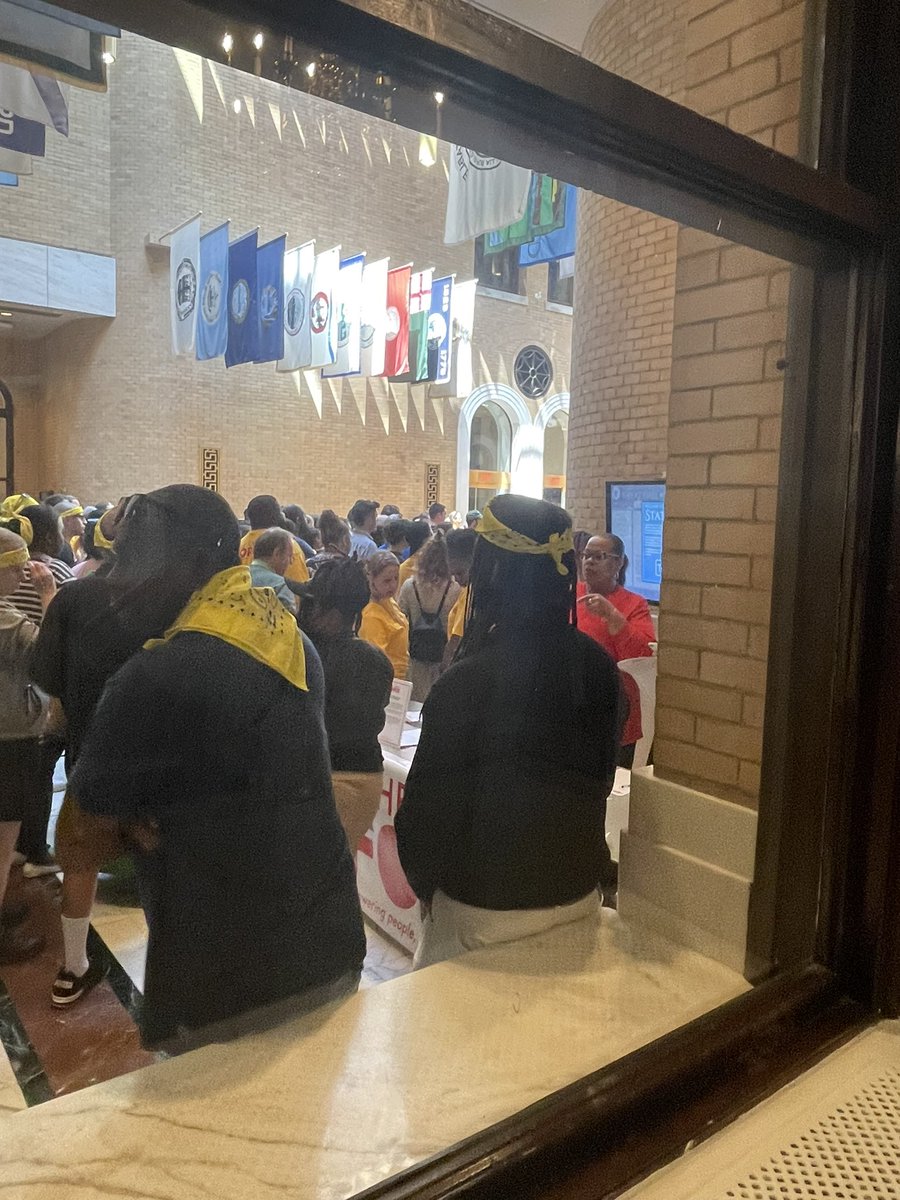 DanEsdale's tweet photo. So pleased to see a packed house at today’s @TheCaringForce rally at the State House! Lots of advocacy under the dome today! #CaringForceRally https://t.co/KUL82LwMy4