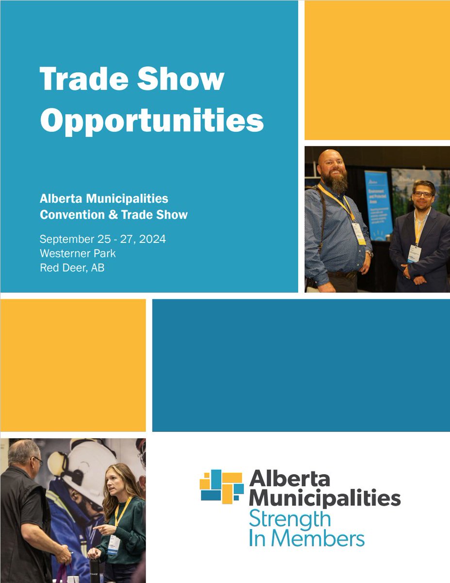 We are pleased to share that the 2024 Alberta Municipalities Trade Show registration is open!

Learn more about the Trade Show opportunities here: abmunis.ca/events/2024-co…

Please note, that delegate registration will open in June.

#ABmunis