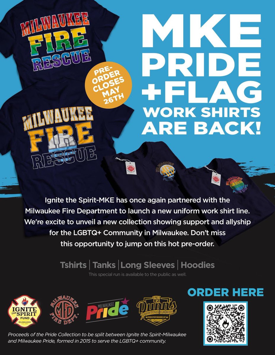 After a two year hiatus, we are excited to bring two of our favorite shirts back! 

Preorders close at 11:59p on May 26th. 

Proceeds from our <a href="/MilFireDept/">Milwaukee FD</a> #Pride collaboration will be split with <a href="/mkepride/">Milwaukee Pride</a>