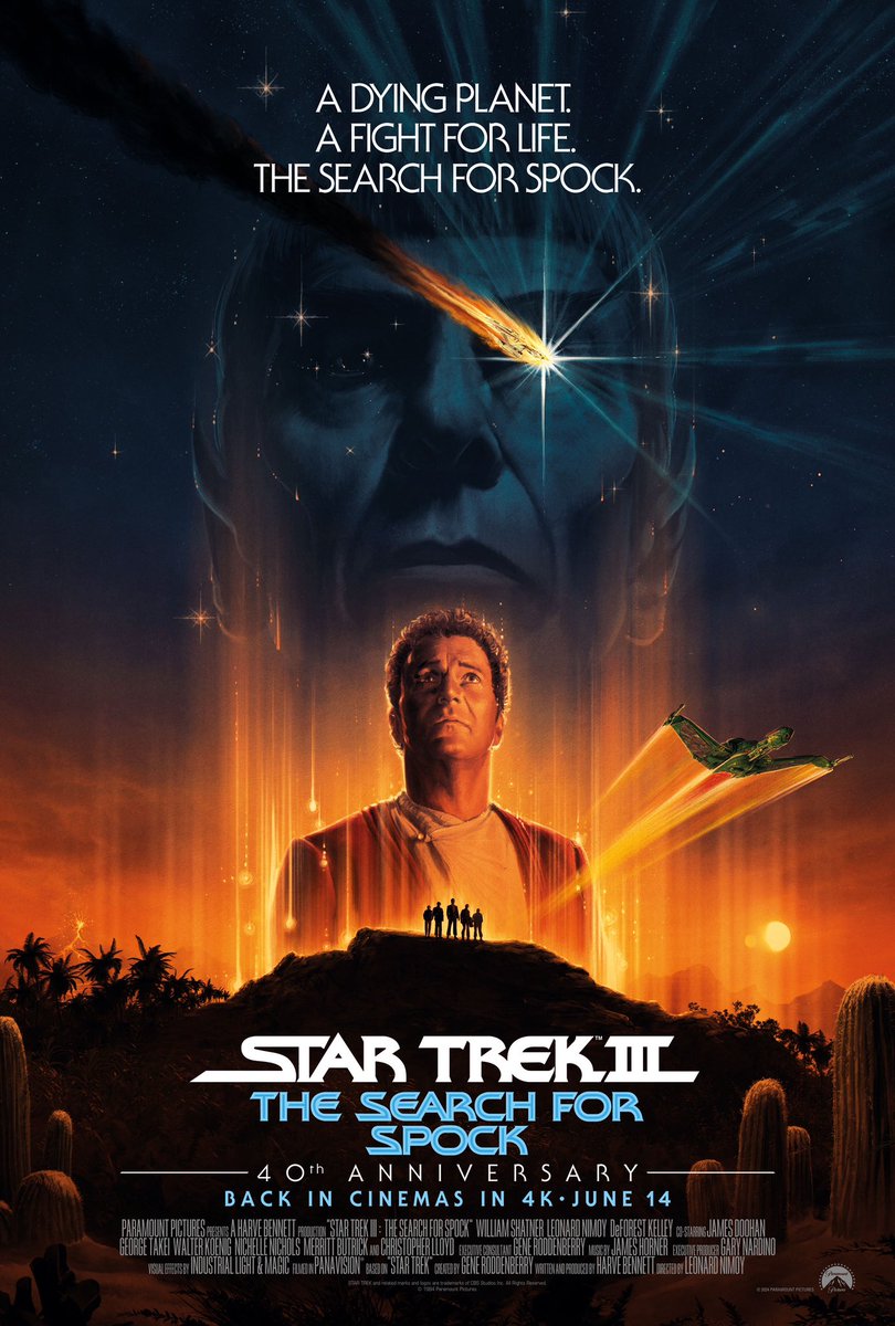 I’m extremely happy to show my new official key art for the UK re-release of Star Trek III The Search For Spock. I’ve long been a champion for this film so to be able to work on art for it is just the best. Back in cinemas June 14th, in shiny new 4k…