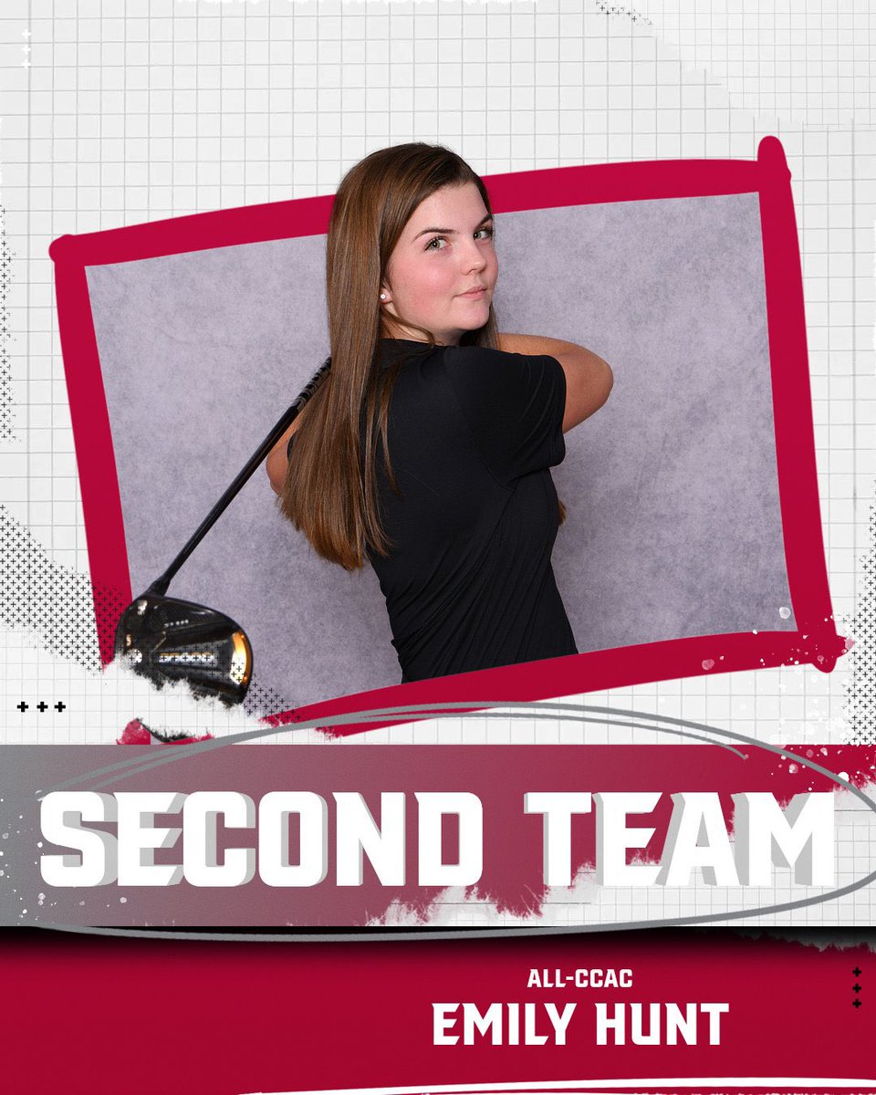 Congrats to Emily Hunt from <a href="/SXU_Golf/">SXU Golf</a> on earning All-CCAC Second Team! #GoCougs🐾⛳️ #WeAreSXU