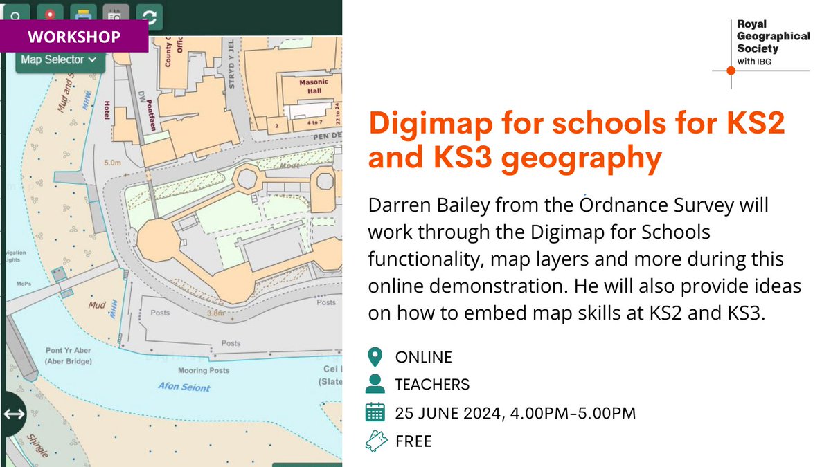 Join us for a @digimap4schools showcase. Darren Bailey @ordnancesurvey will lead you through its functionality, map layers and more. He will also share ideas for embedding online mapping activities into the curriculum. ow.ly/v1YE50R9a0N