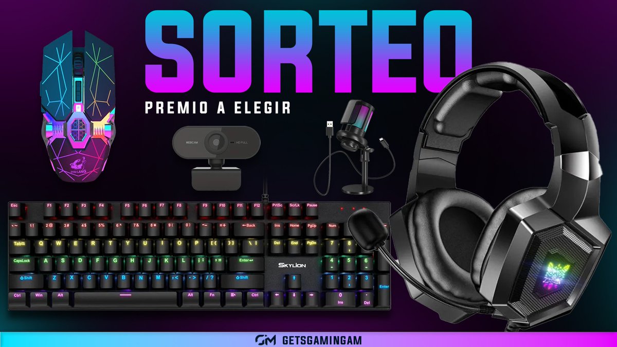 🎁💥#SORTEO DE PREMIO A ELEGIR💥🎁 REQUISITOS PARA PARTICIPAR: • Dar RT🔁 • Seguir a @GetsGamingAM • Seguir a @Maculletty Finaliza el 06/06⏳ ¡SUERTE! 🍀