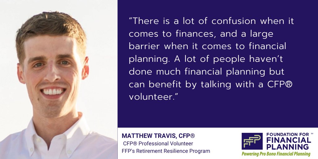 During #OlderAmericansMonth, FFP is proud to spotlight the pro bono financial planners who volunteer through our Retirement Resilience Program, providing personalized, expert financial guidance to at-risk seniors so they can be more financially stable as they enter retirement.