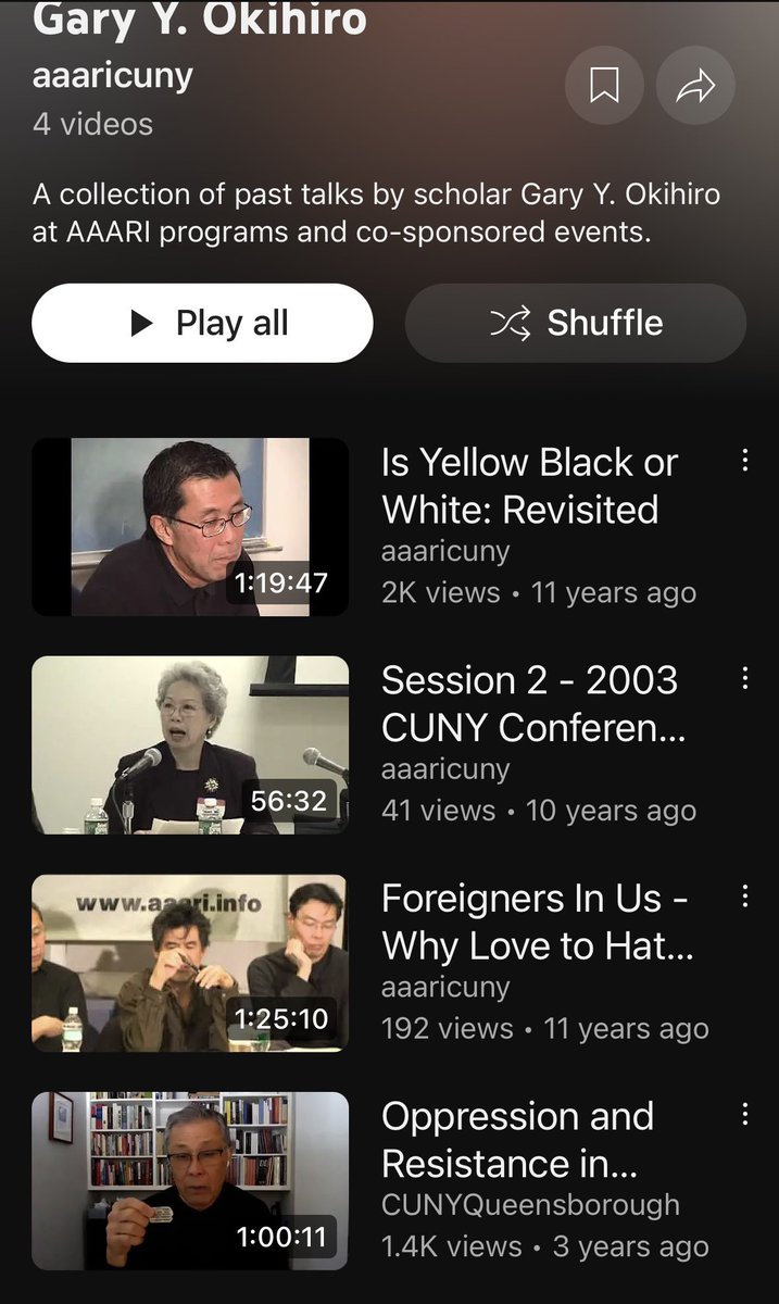 A pioneer in Asian American Studies. View past talks by Prof. Gary Okihiro at AAARI and our co-sponsored events online at youtube.com/aaaricuny #garyokihiro #garyyokihiro