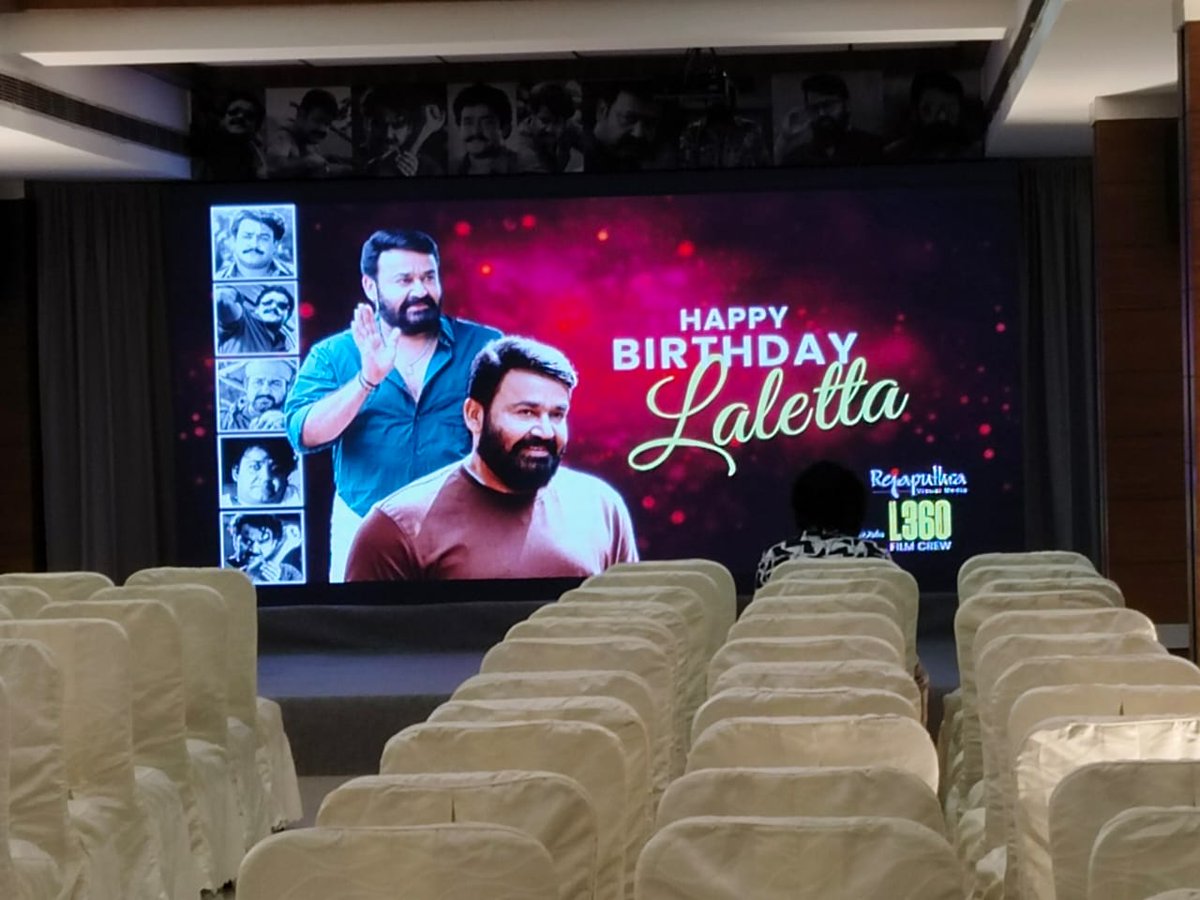 #Mohanlal Birthday Celebration With #L360 Crew ✨