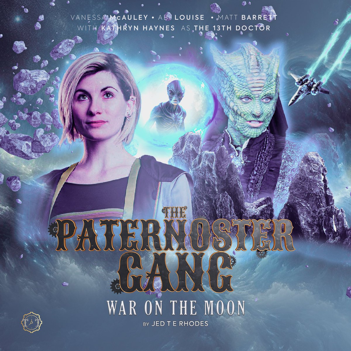 Cover reveal for our next Paternoster Gang fan audio 🦎💙🥔  #doctorwhofanaudio #audiodrama #13thdoctor #thepaternostergang #madamevastra #strax #jennyflint #voiceacting #radiodrama