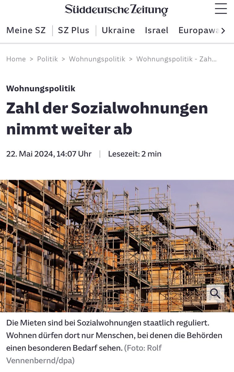 Die Zahl der Sozialwohnungen in Deutschland ist im vergangenen Jahr erneut gesunken. So gab es Ende 2023 bundesweit rund 1,072 Millionen solcher Wohnungen für Menschen mit kleinen Einkommen, rund 15.300 weniger als ein Jahr zuvor. Der Sozialverband Deutschland (SoVD) reagierte