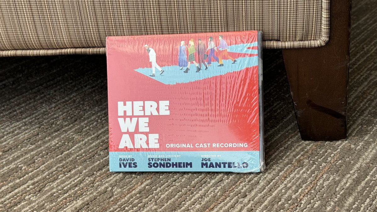 Look what’s just popped in to the mailbox? Here We Are and here it is - the original case recording of the last ever Sondheim musical. Can’t wait to listen to it when I get home. #AIPLASM2024  #INTA2024 #BIO2024