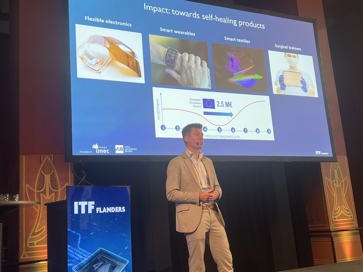 Seppe Terryn on self healing soft robots at #itfflanders2024 #EICShinto