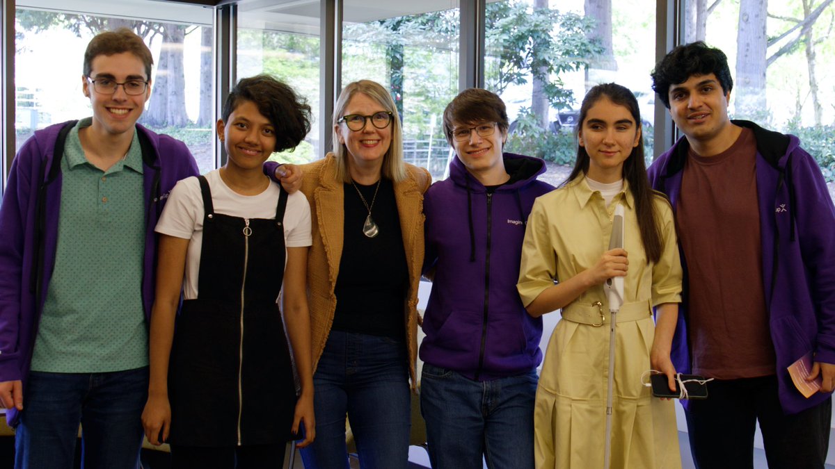 jennylayfluffy's tweet photo. Congrats to finalists of @MSFTImagine Cup and winner - #FromYourEyes! Announced on stage at #MSBuild!

Two amazing accessibility products!  check em out! 
👉Winner: Zulal Emre (and Eve), https://t.co/ASh4w5XH7n
👉Runner up: Ever, Aaliya and Clay,
https://t.co/B2S6qwyO0V 
🎉🥳 https://t.co/UrVbDtmPA6