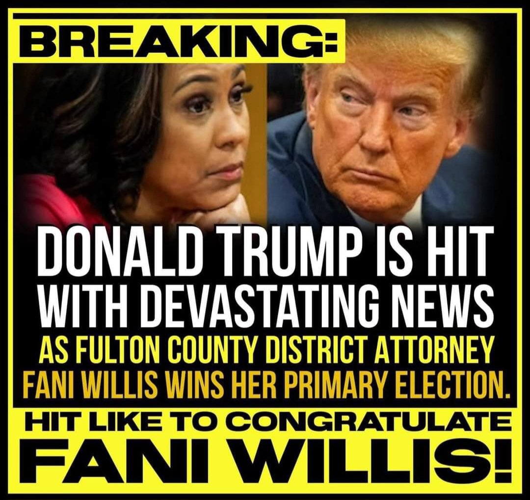 I never do this, but if you are still supporting Fani Willis, let's see it! Raise a hand...🙋‍♀️🙋‍♀️🙋‍♀️