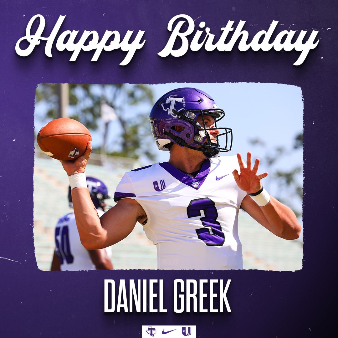 Happy birthday to quarterback @DanielGreek12!
