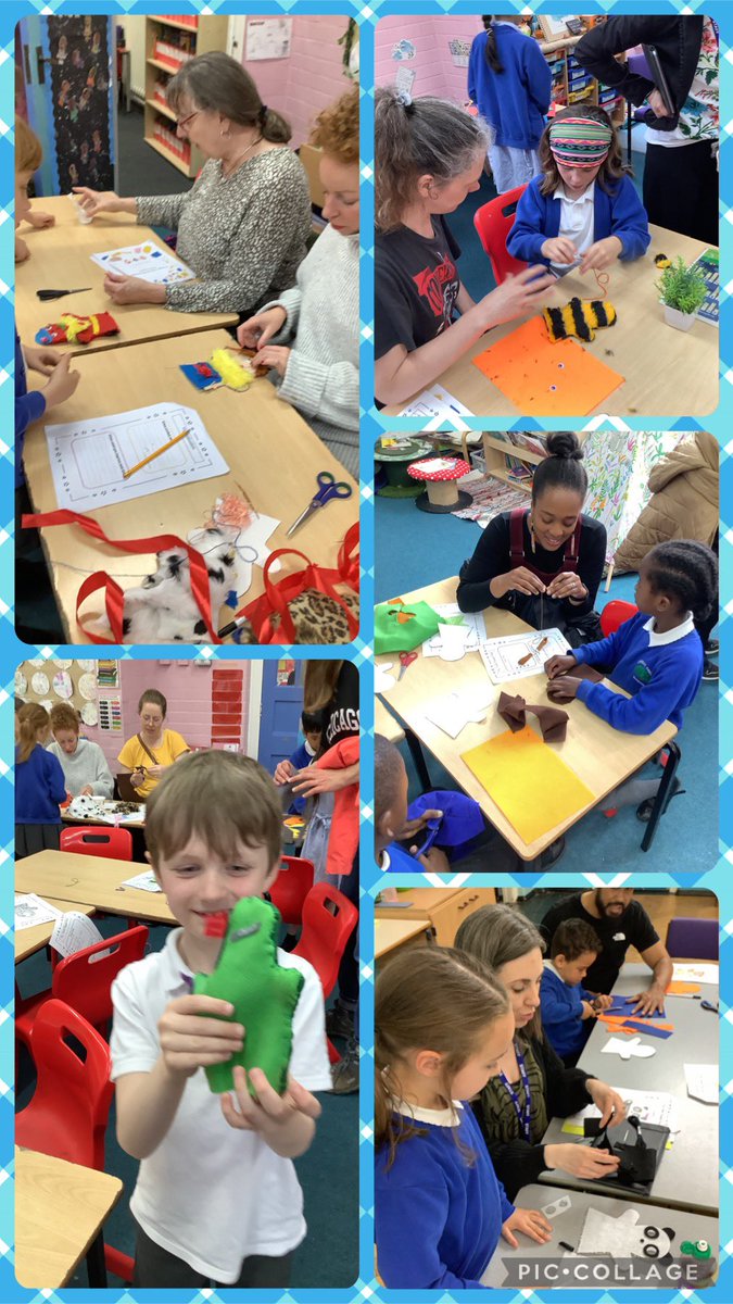 A huge thank you to all the parents/carers who came for the #KeyStage1 puppet making workshop. The children throughly enjoyed themselves making incredible hand puppets with help from their parents and carers 🧵 🪡 #sewing #creativity
