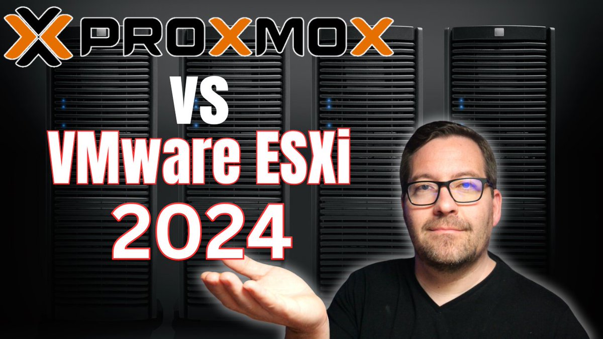 vspinmaster's tweet image. New video is live comparing recent developments in Proxmox vs ESXi in 2024: youtu.be/E-CEonr2sAA #proxmox #vmware #vmwareesxi #virtualization #homelab #homeserver #besthypervisorin2024