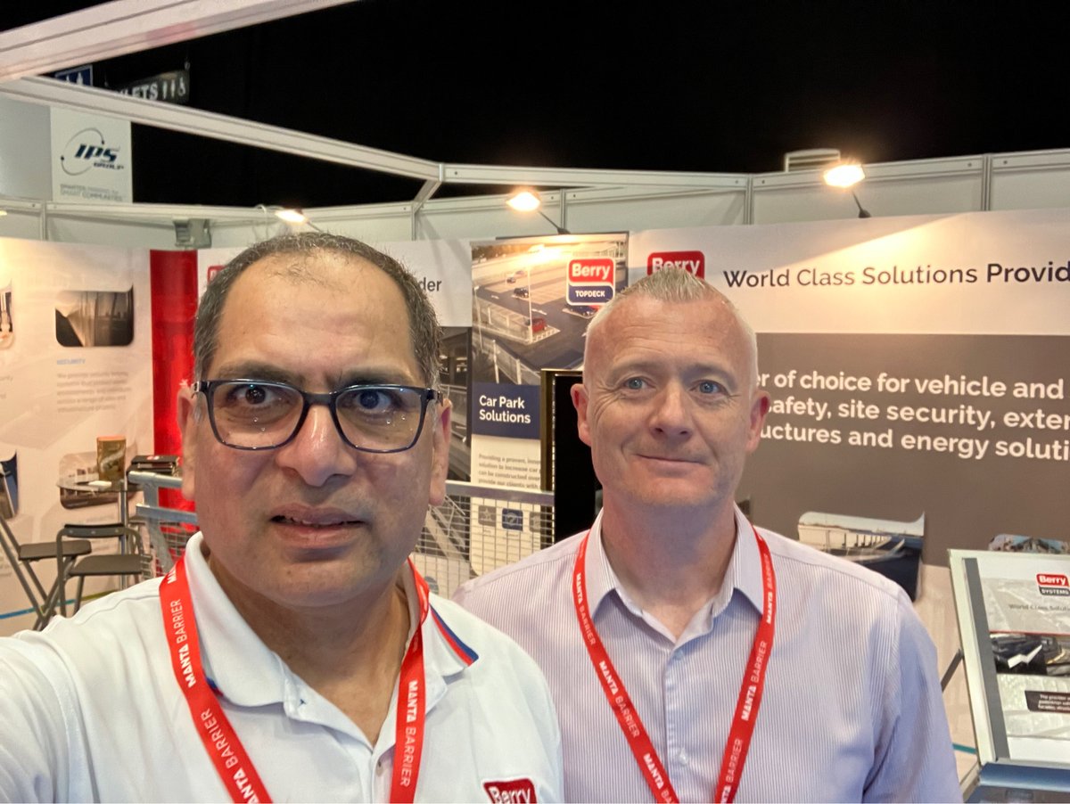 Berry_Systems's tweet photo. Great first day at the @Parkex conference &amp; exhibition tomorrow!
If you're going make sure to meet the team on stand P66 to find out about our Car Park solutions &amp; comprehensive range of Vehicle Restraint Systems.
#carparks #barriers #parkex #Parkex2024 #BPA https://t.co/HvrUO9gHYU